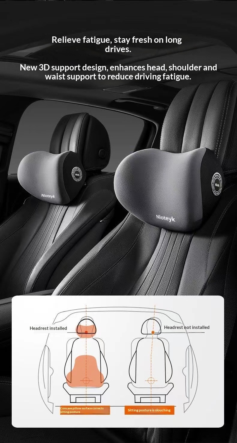 Headrest Support Shoulder Pillow Car Memory Foam Lumbar Backrest Cushion Home Dropshipping_voghion.com