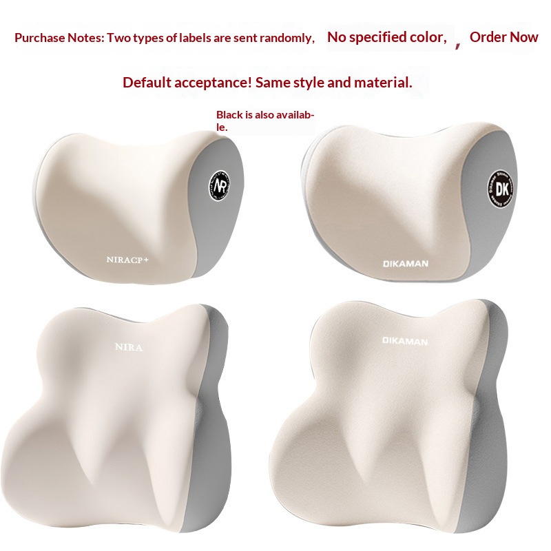 Nuovo cuscino poggiatesta interno per auto 2025, supporto lombare per sedile auto, design carino e creativo, in memory foam_voghion.com