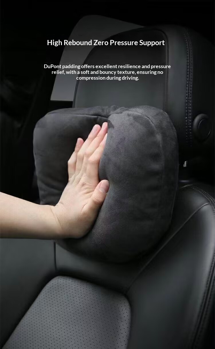 Almofada de assento Classe S, travesseiro de pescoço, apoio lombar para encosto de cabeça de carro_voghion.com