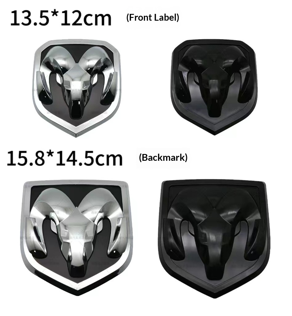 Suitable For Dodge Ram Grille Bright DODGE Illuminated Logo, Front Rear Emblem, LED Car Logo Light_voghion.com