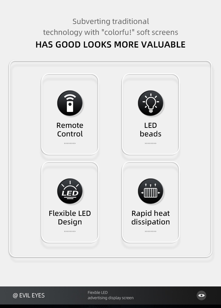 Demon Eye Led Flexible Decorative Screen For Car And Truck_voghion.com