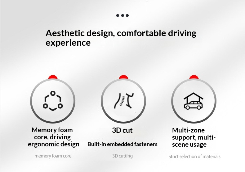 Cuscino poggiatesta in memory foam, protezione lombare per la vita, supporto per collo e schiena, cuscino per auto e casa_voghion.com