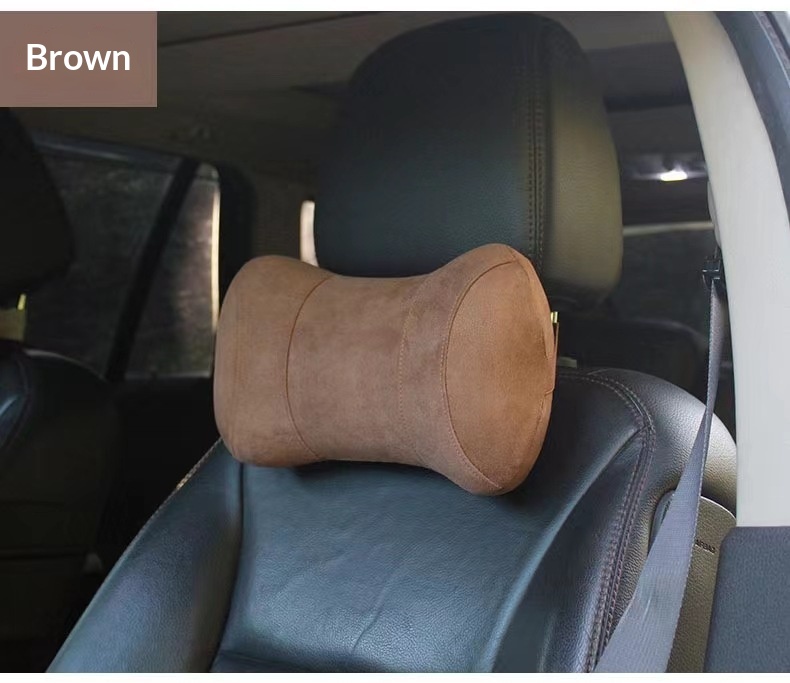 Almofada de espuma viscoelástica para apoio cervical, ideal para carro, assento e para dormir. Personalizável._voghion.com