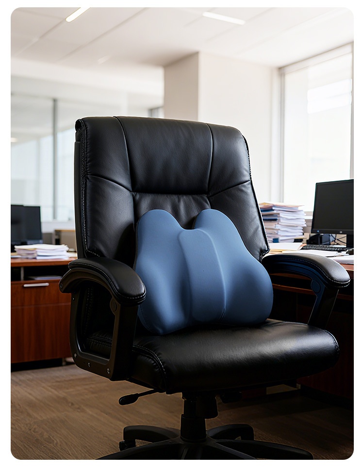 Adjustable Support Memory Foam Lumbar Pillow Office Car Seat Cushion Long Sitting Artifact_voghion.com