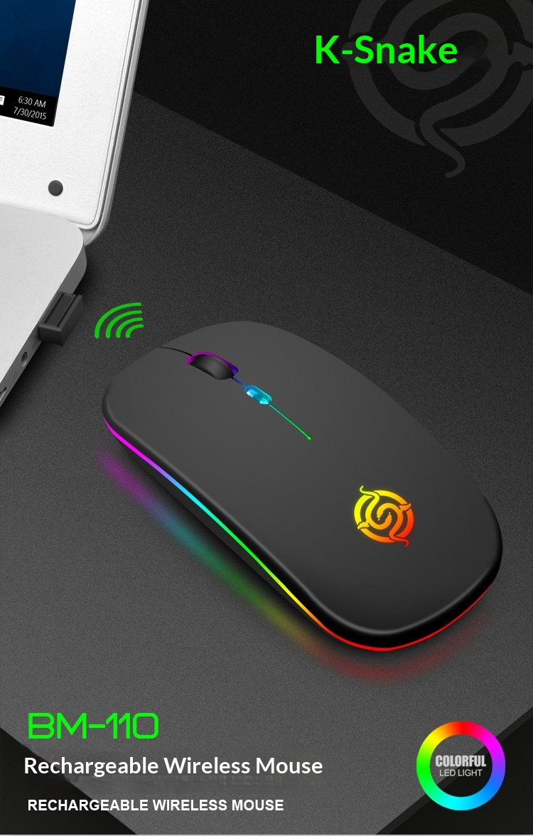 Wireless Gaming Mouse With Rgb Lighting Silent Rechargeable Design_voghion.com