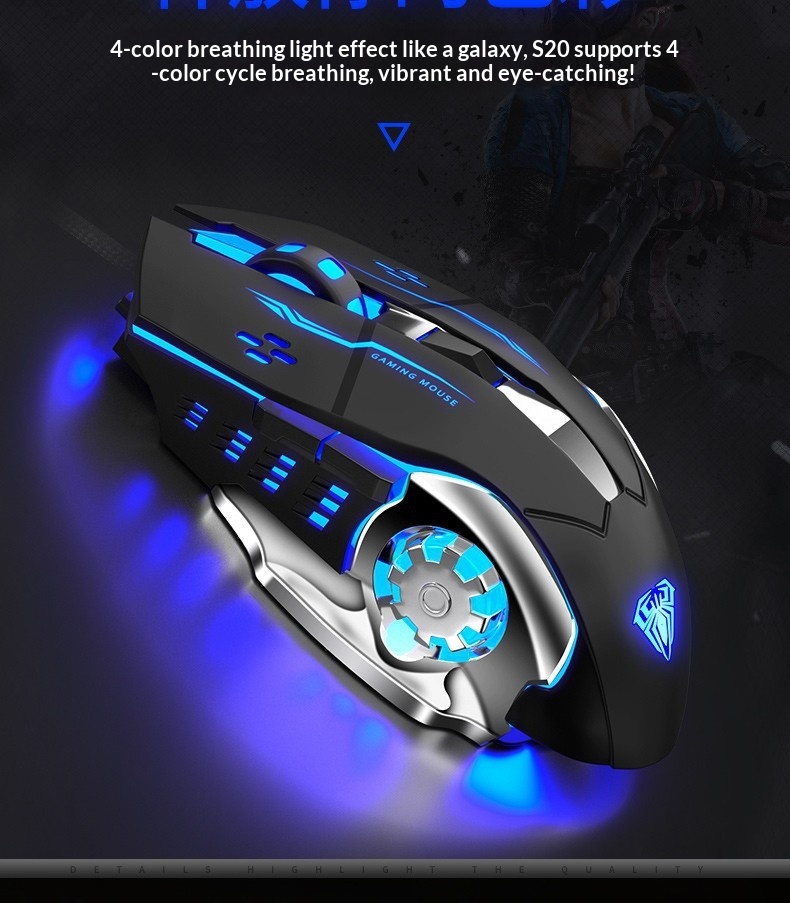 Wired Gaming Mouse With Adjustable Weights For Computer And Laptop_voghion.com