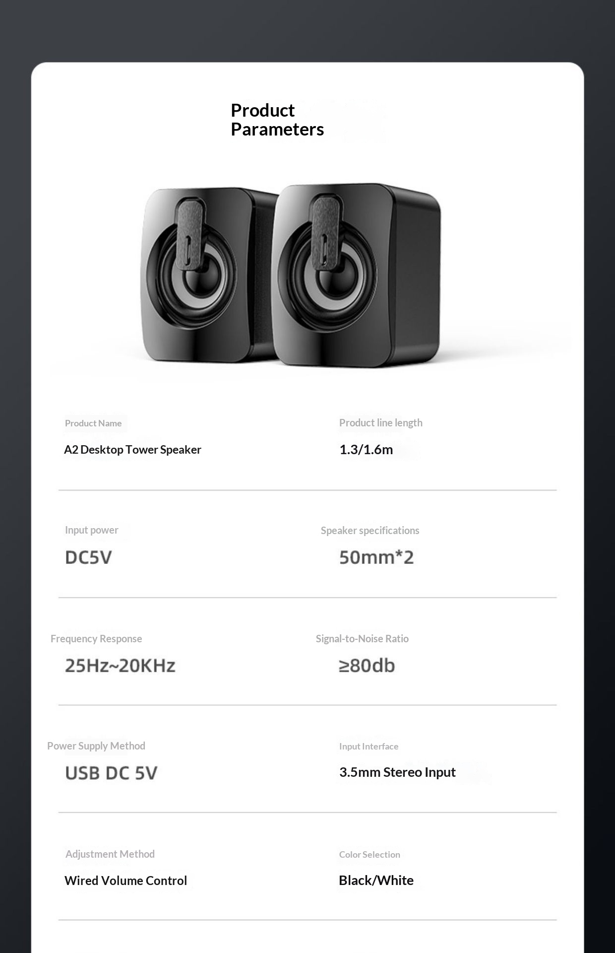 Wired Usb Desktop Computer And Mobile Phone Mini Subwoofer Speakers_voghion.com