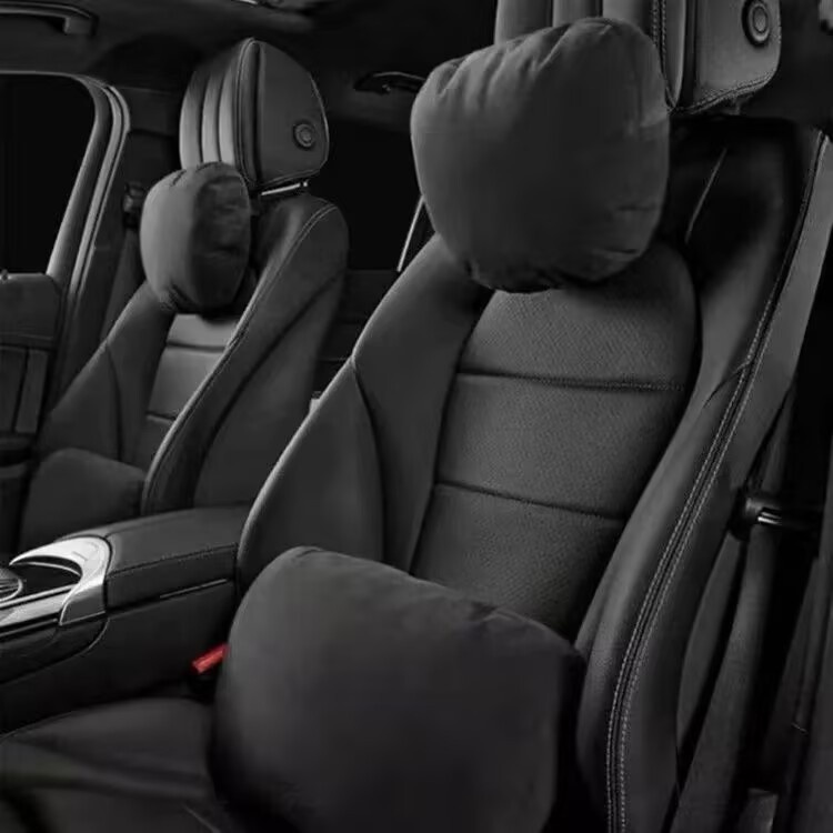 Almofada de assento Classe S, travesseiro de pescoço, apoio lombar para encosto de cabeça de carro_voghion.com
