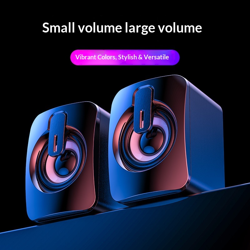 Wired Usb Desktop Computer And Mobile Phone Mini Subwoofer Speakers_voghion.com
