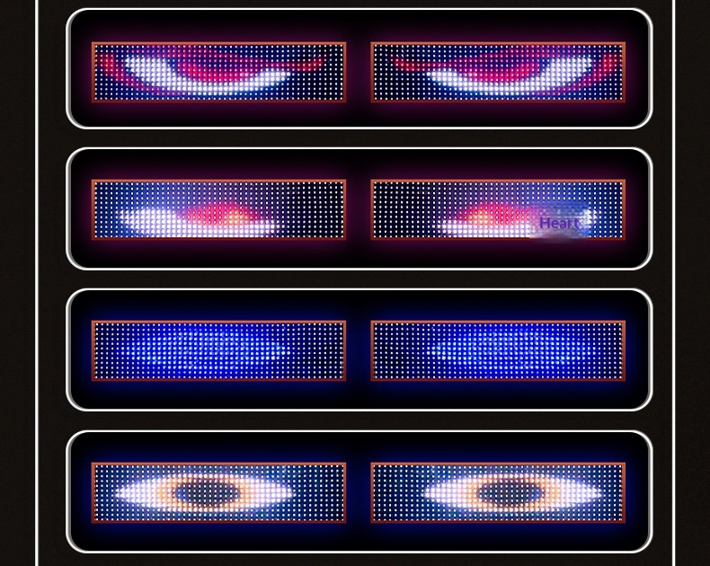 Bestseller Devil's Eye Car Smart Soft Screen Multi-Mode Expression Display LED Advertising Light_voghion.com