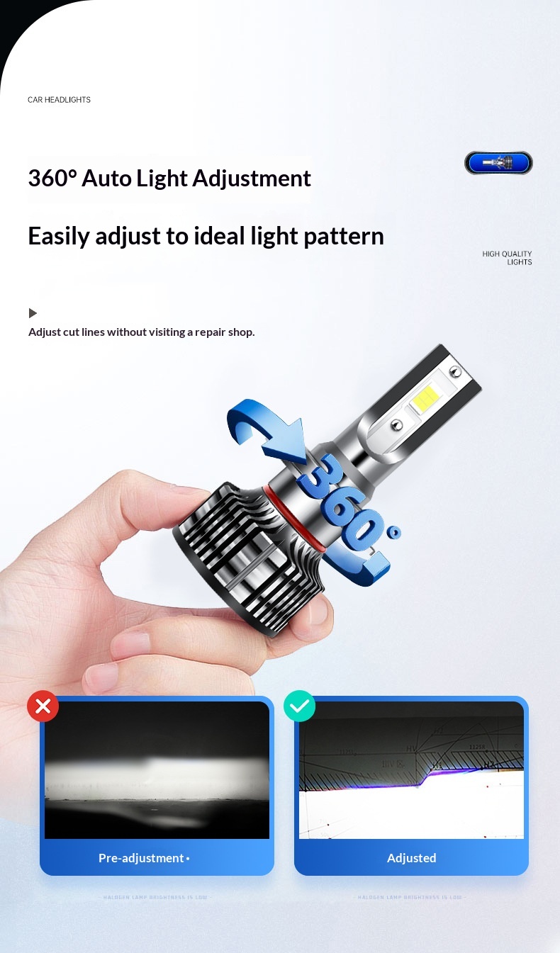 Super Bright Led Car Headlight Bulbs H1 H7 H4 9012 Spotlight_voghion.com