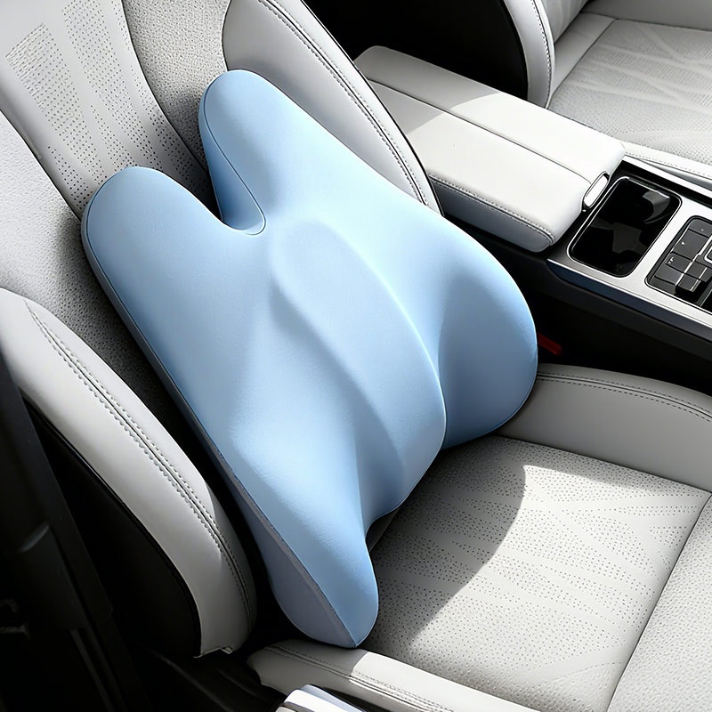Adjustable Support Memory Foam Lumbar Pillow Office Car Seat Cushion Long Sitting Artifact_voghion.com