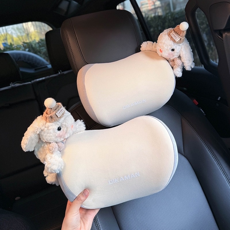 Nuovo cuscino poggiatesta interno per auto 2025, supporto lombare per sedile auto, design carino e creativo, in memory foam_voghion.com