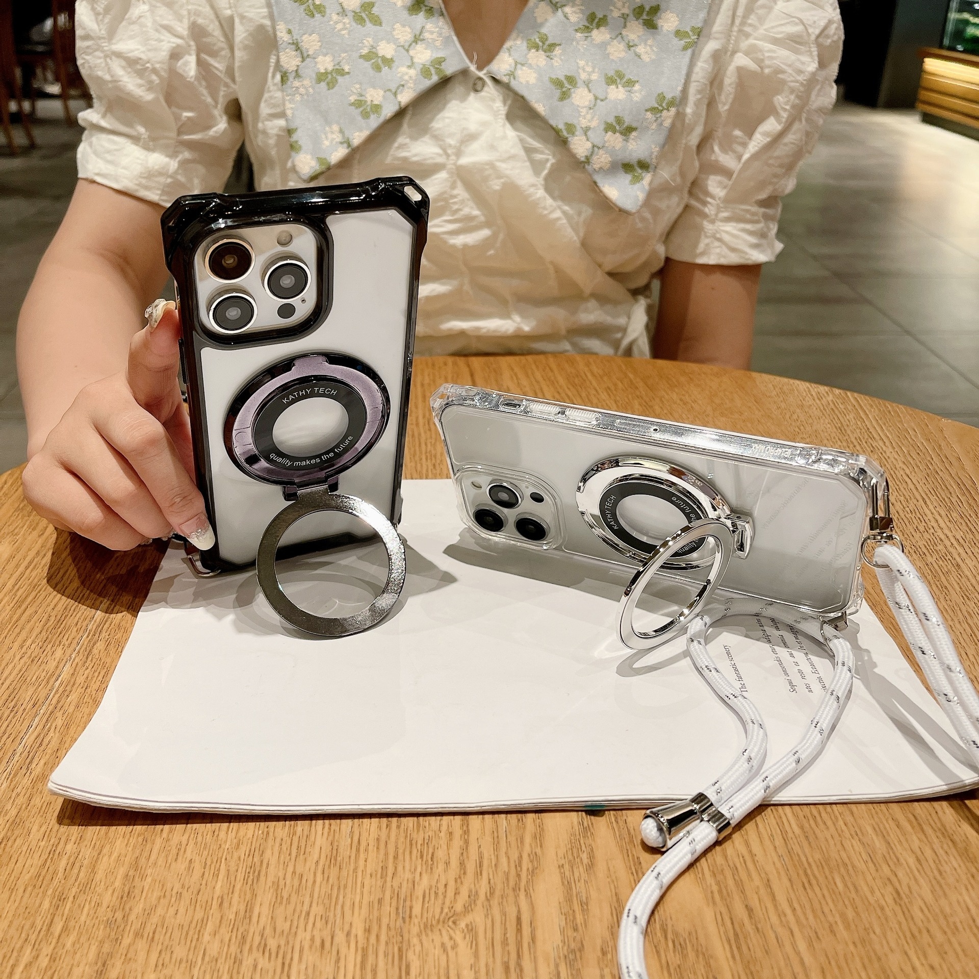 Magnetic Crossbody Case For Iphone 16 Pro Max With Stand_voghion.com