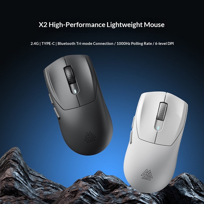 SOREX X2 Wireless Tri-Mode Mouse Bluetooth Wired RGB Gaming Office Desktop Laptop_voghion.com