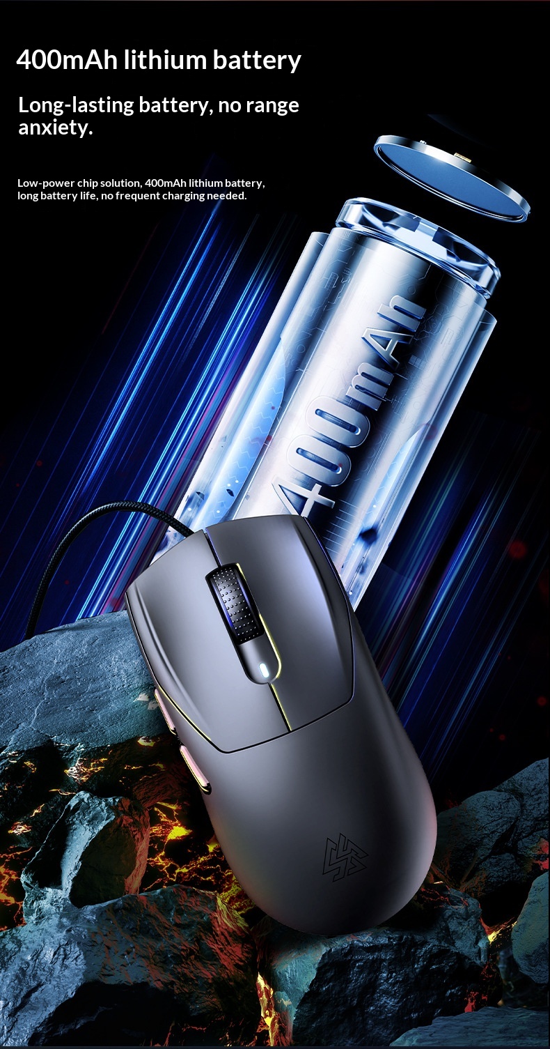 SOREX X2 Wireless Tri-Mode Mouse Bluetooth Wired RGB Gaming Office Desktop Laptop_voghion.com