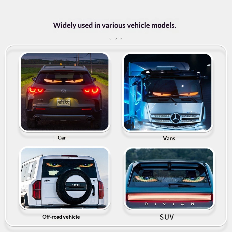 Bestseller Devil's Eye Car Smart Soft Screen Multi-Mode Expression Display LED Advertising Light_voghion.com