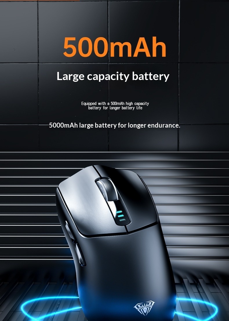 Wolf Spider SC580 Three-Mode Bluetooth 2.4g Wireless Gaming Mouse For Laptop, Desktop, And Office Use_voghion.com