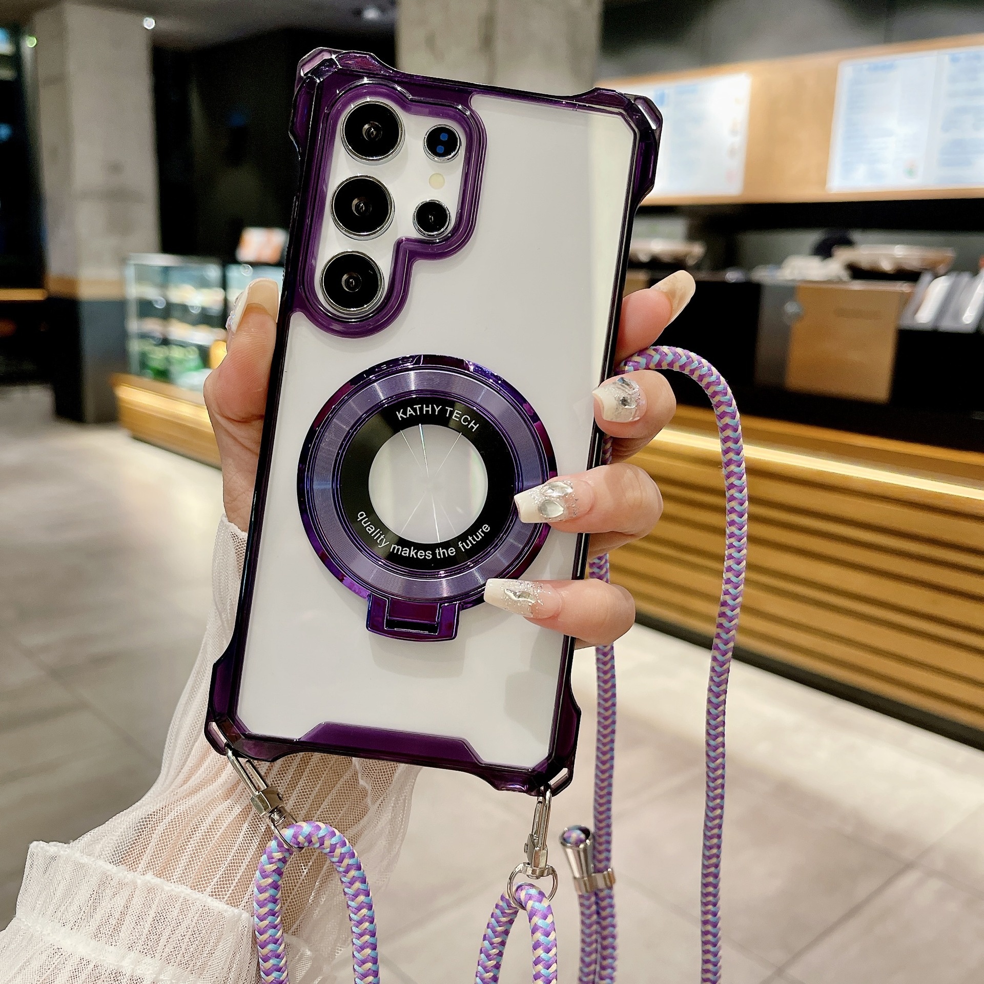 Magnetic Crossbody Case For Iphone 16 Pro Max With Stand_voghion.com