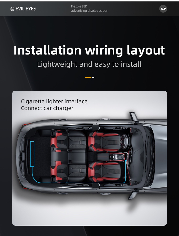 Demon Eye Led Flexible Decorative Screen For Car And Truck_voghion.com