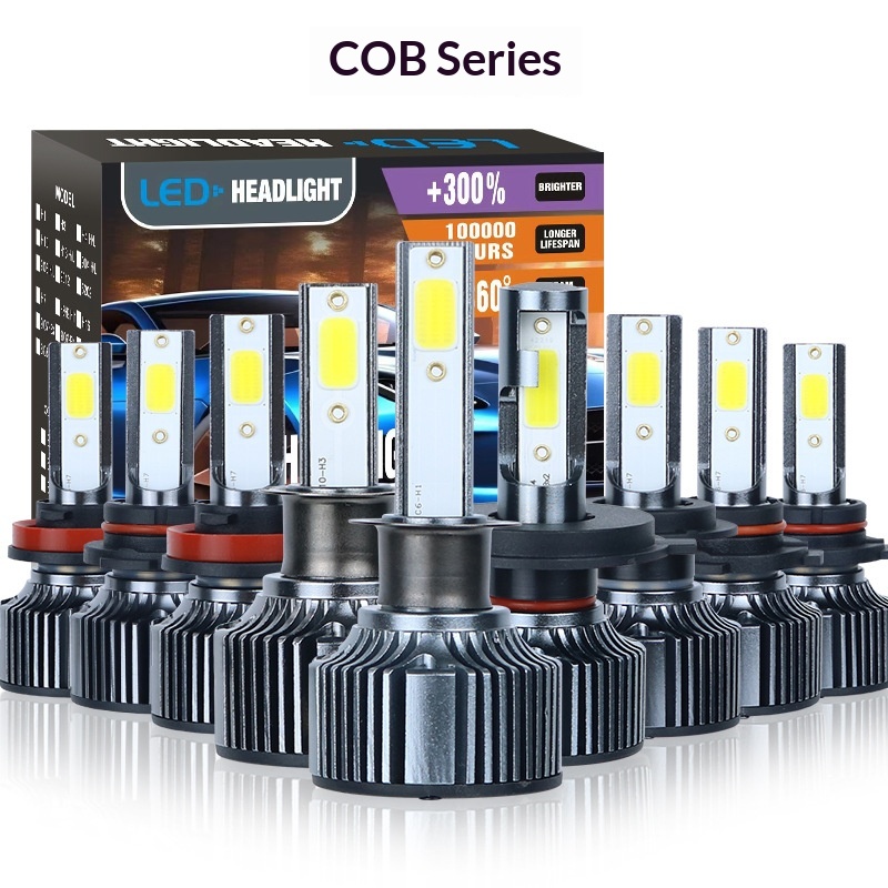 Grenzüberschreitende exklusive COB-Serie LED-Autoscheinwerfer 24W Fern- und Abblendlicht, starkes Licht, energiesparend,_voghion.com