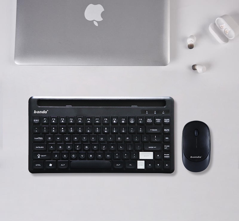 Banda Wireless Set Laptop External Chocolate Keys Power-saving Home Office Keyboard Mouse_voghion.com