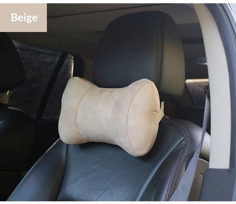 Almofada de espuma viscoelástica para apoio cervical, ideal para carro, assento e para dormir. Personalizável._voghion.com