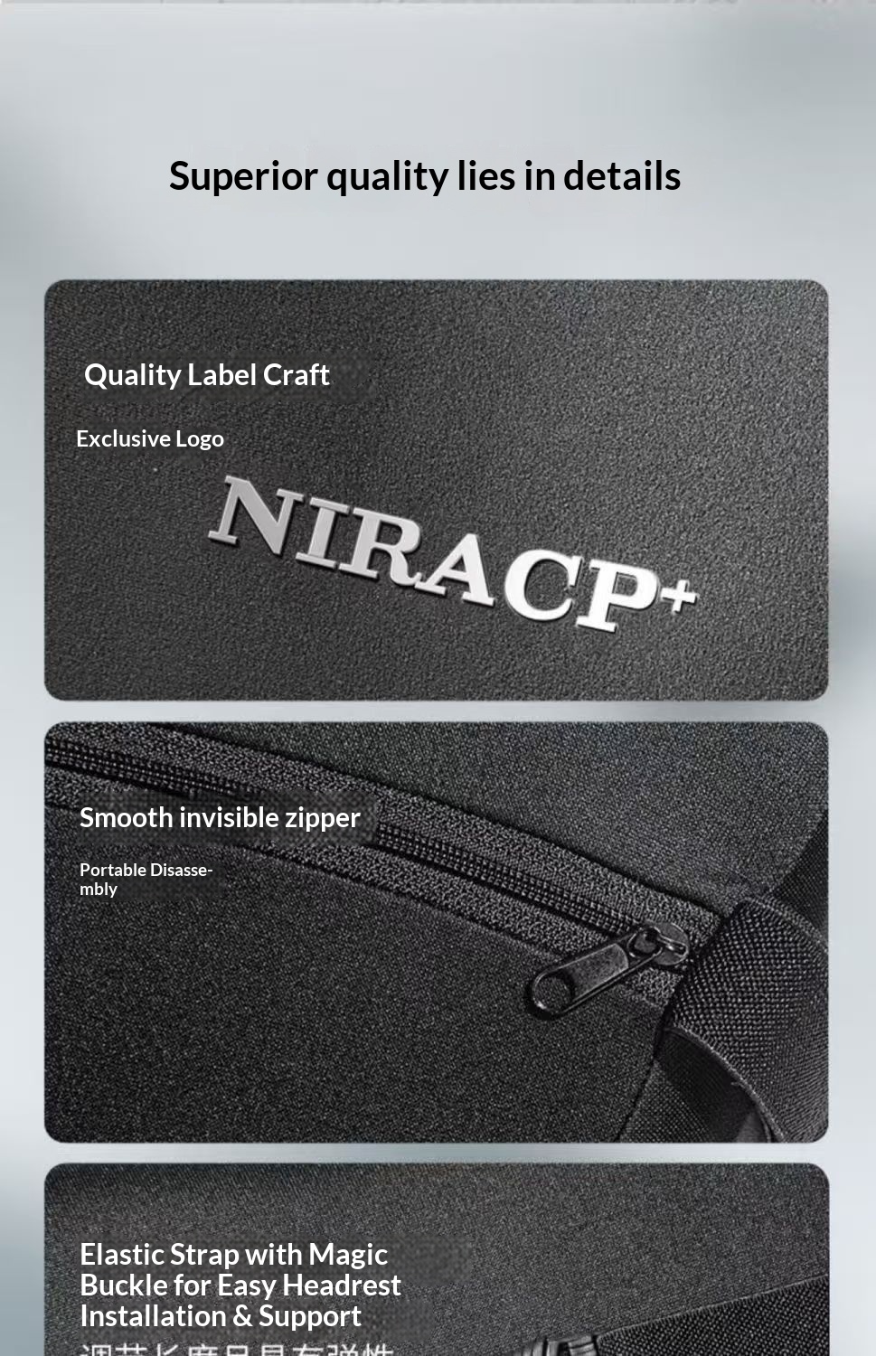 Cross-Border Headrest Seat Backrest Car Cushion Lumbar Support Neck Pillow_voghion.com