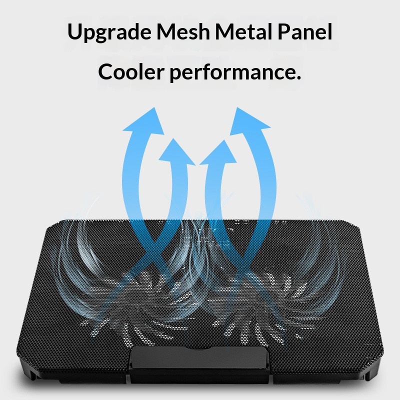 Support de refroidissement pour ordinateur portable S69, support lumineux de bureau réglable, base de refroidissement réglable pour ordinateur (vente en gros)_voghion.com