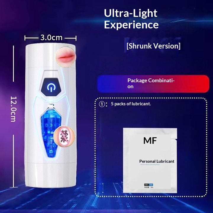 Dual-hole Fully Automatic Telescopic Airplane Cup Toy, Hands-free, Intelligent, Multifunctional, Heated, Interactive_voghion.com