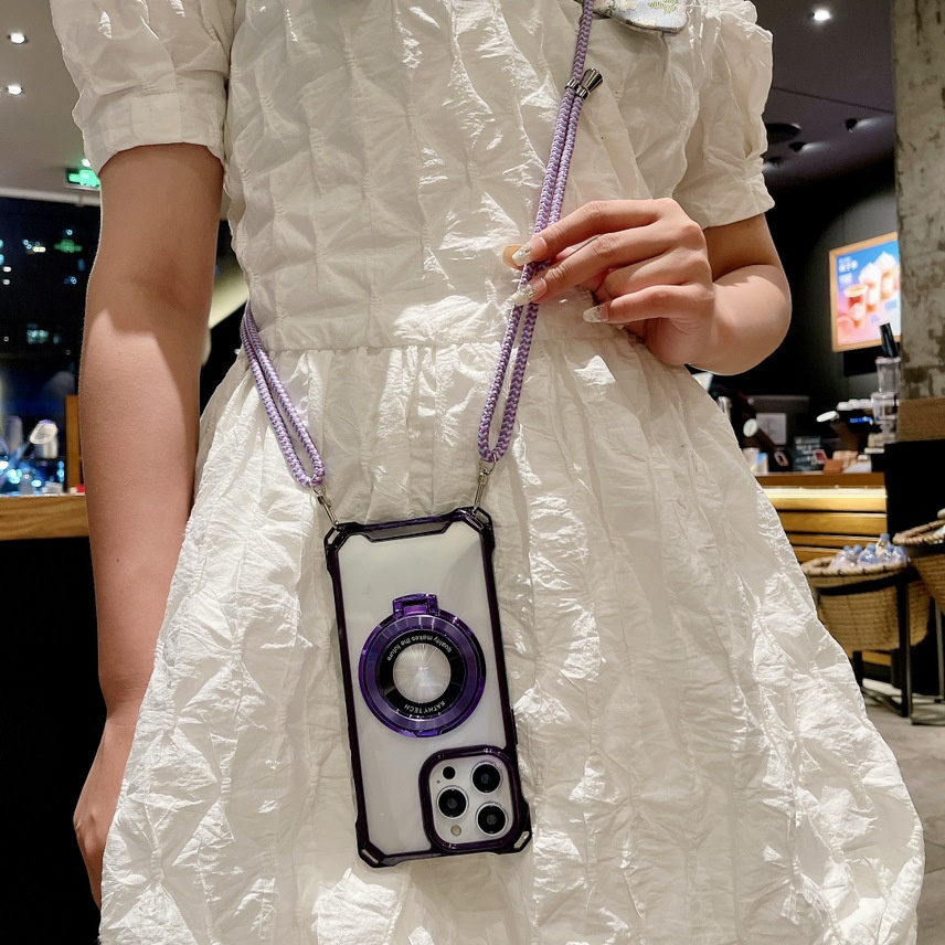 Magnetic Crossbody Case For Iphone 16 Pro Max With Stand_voghion.com