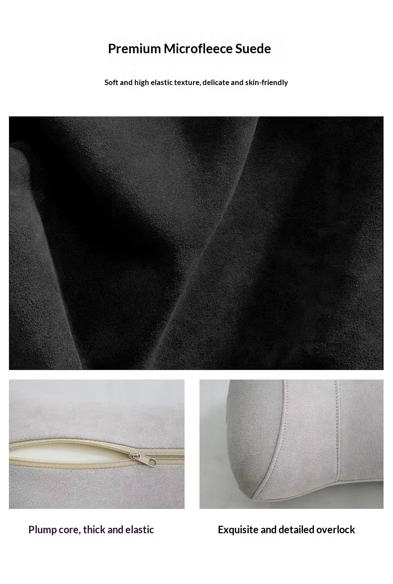 Almofada de espuma viscoelástica para apoio cervical, ideal para carro, assento e para dormir. Personalizável._voghion.com