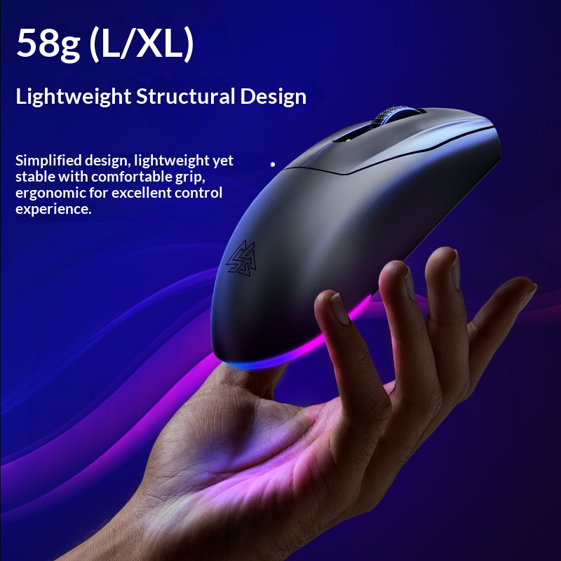 SOREX X2 Wireless Tri-Mode Mouse Bluetooth Wired RGB Gaming Office Desktop Laptop_voghion.com