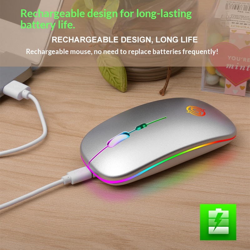 Cross-border Viper BM110 Wireless Charging Gaming For Desktop And Laptop, Office Use, Illuminated Silent Mouse_voghion.com