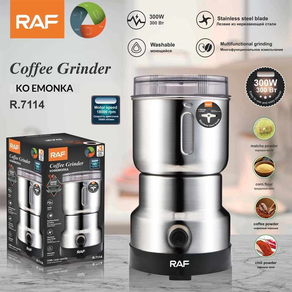 RAF Cross-Border Electric Dry Household Lightweight Grinding Cup Portable Coffee Bean Grinder R.7114_voghion.com