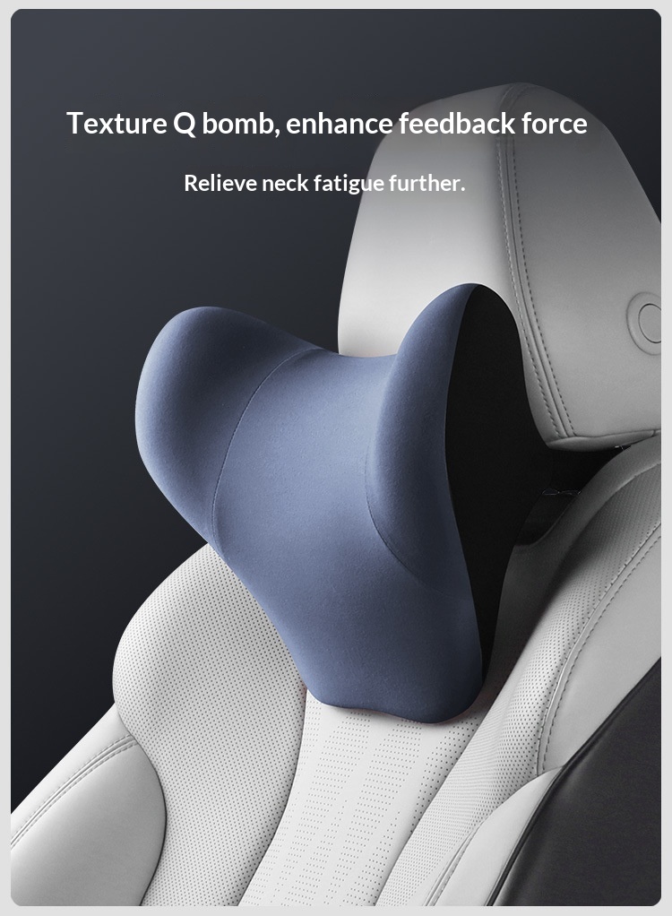 Headrest Neck Lumbar Support Memory Foam Seat Cushion Pillow Car Set_voghion.com