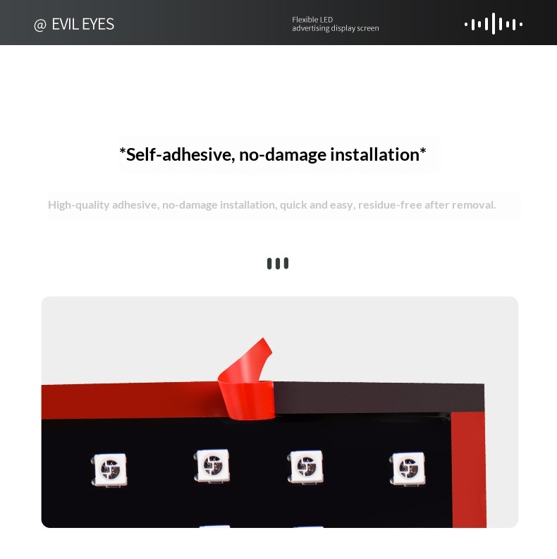 Bestseller Devil's Eye Car Smart Soft Screen Multi-Mode Expression Display LED Advertising Light_voghion.com