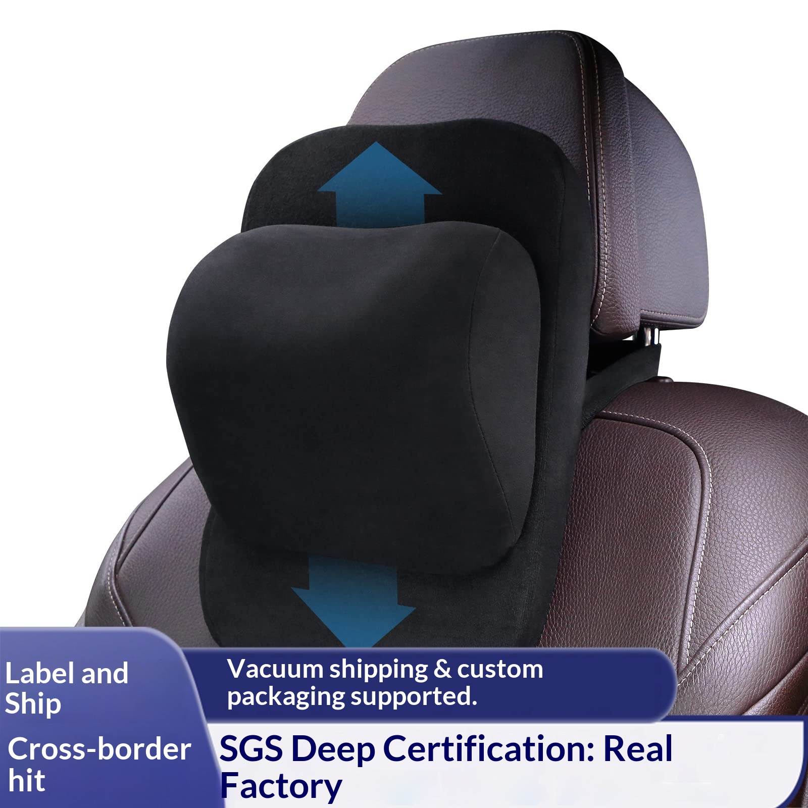 Neck Pillow In-Car All-Season Universal Headrest Car Memory Foam Manufacturer Direct Sale Cross-Border Foreign Trade_voghion.com