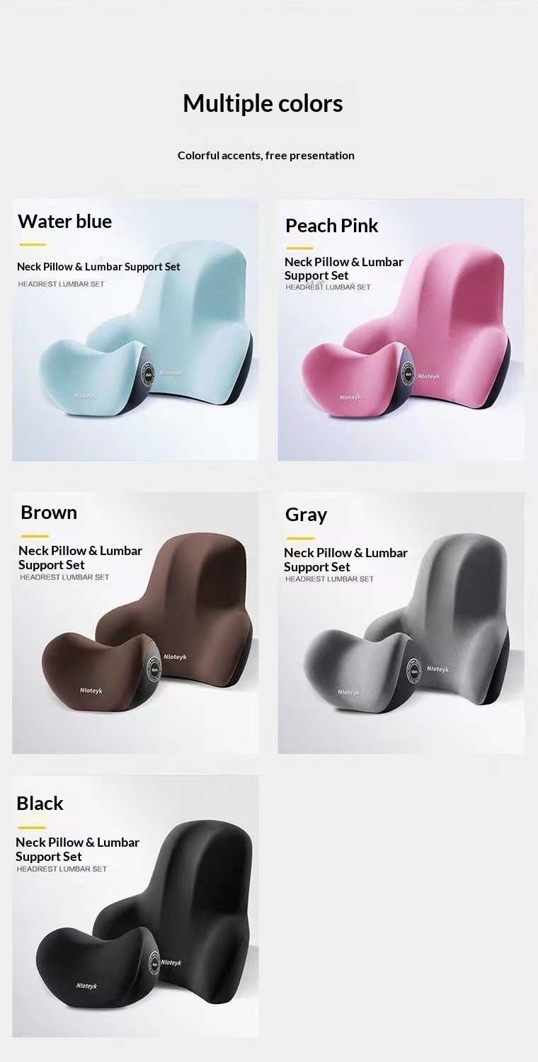 Headrest Support Shoulder Pillow Car Memory Foam Lumbar Backrest Cushion Home Dropshipping_voghion.com