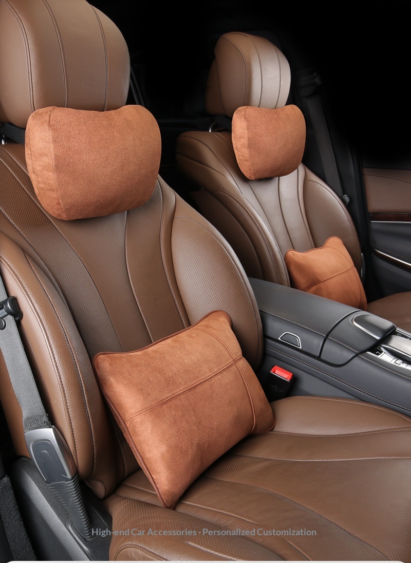 Headrest Memory Foam Lumbar Back Car Neck Pillow Cushion_voghion.com