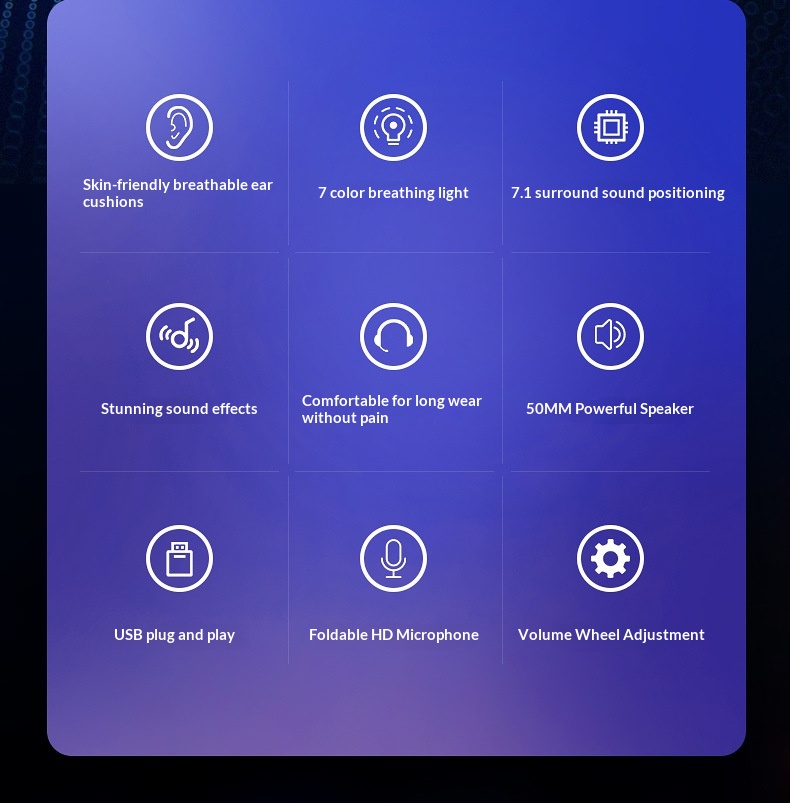 Cross-Border Pansun PSH-400 Over-Ear Computer Desktop Gaming Wired Laptop Headset_voghion.com