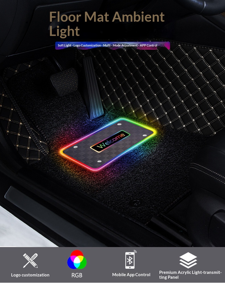 Led ambientebelysning til bil med lydstyring_voghion.com