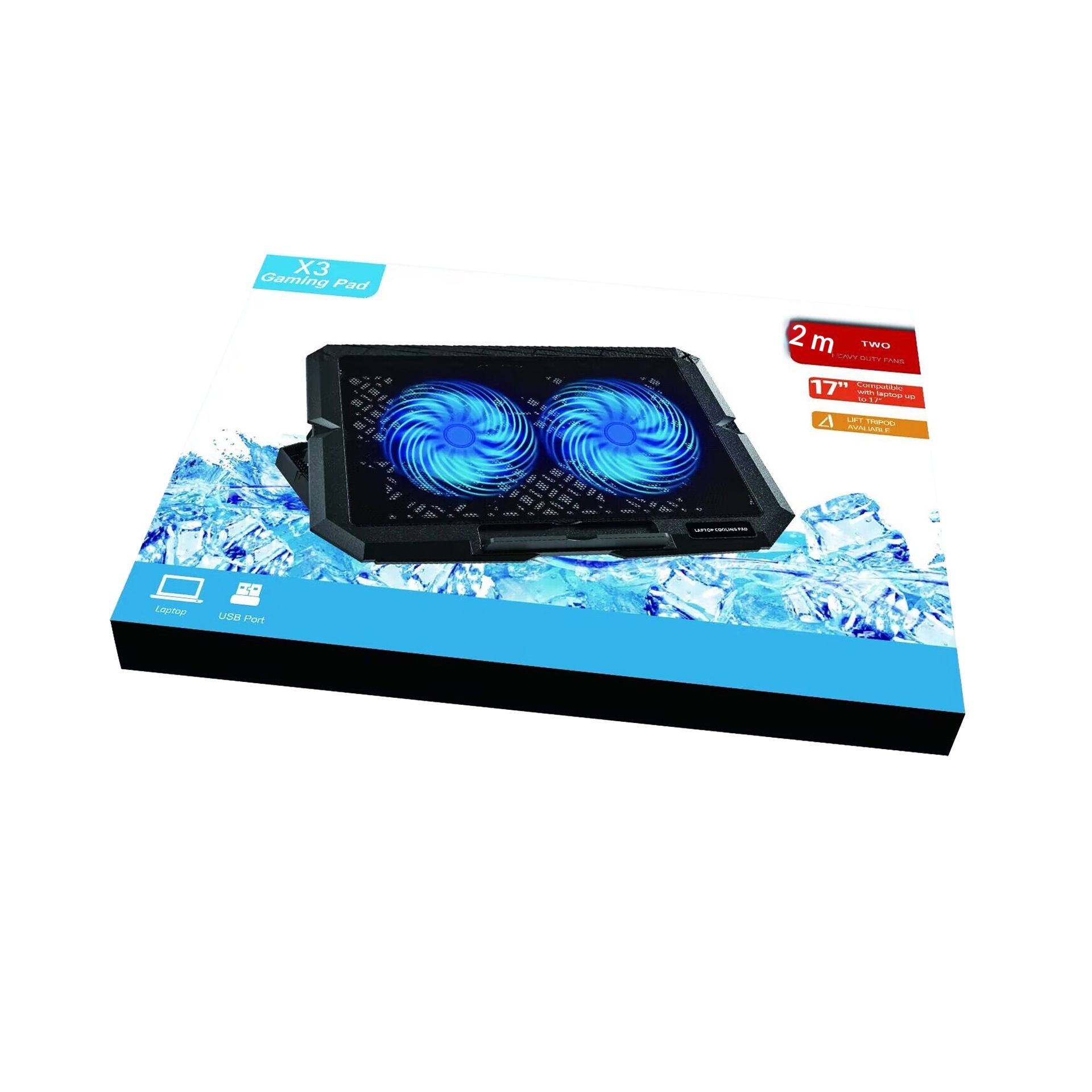 Cross-border X3 Cooler Silent Wind Cooling Stand Laptop Holder Wholesale_voghion.com