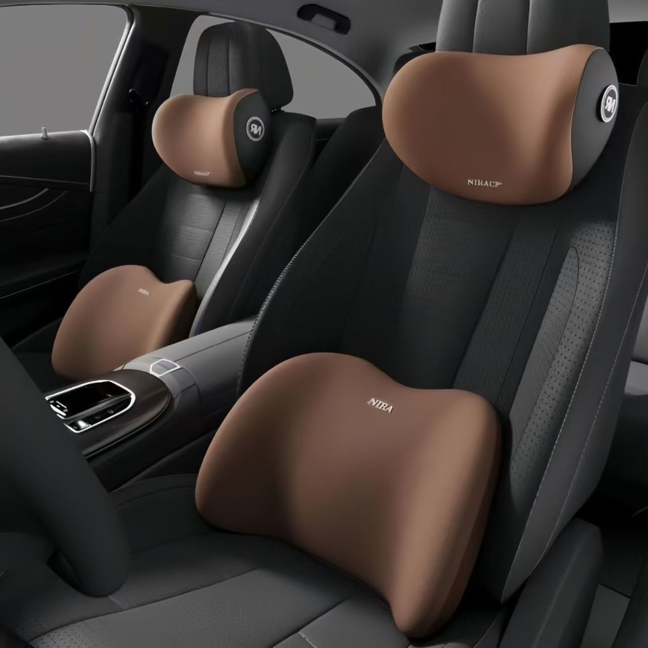 Cross-Border Headrest Seat Backrest Car Cushion Lumbar Support Neck Pillow_voghion.com