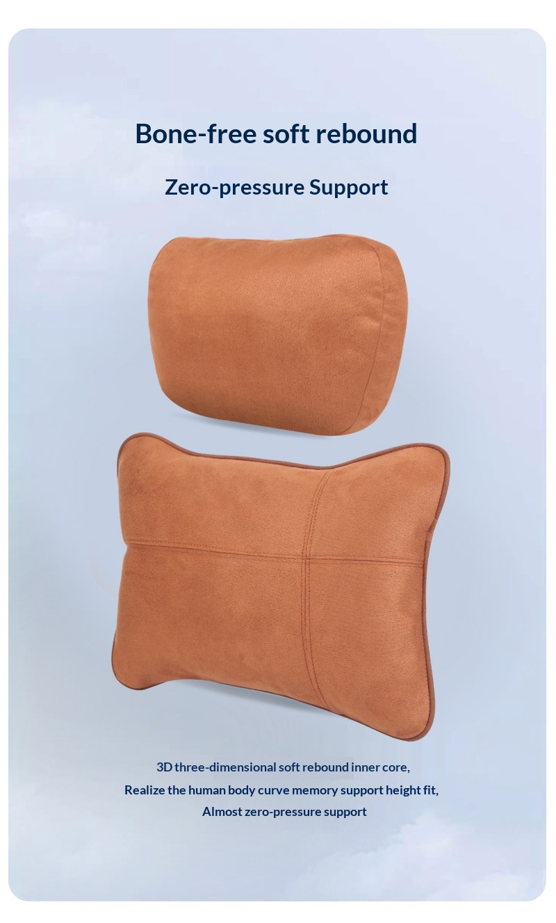 Headrest Memory Foam Lumbar Back Car Neck Pillow Cushion_voghion.com