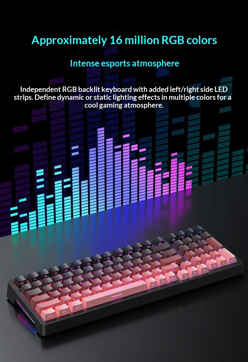 Sanju SG99 Customized Mechanical Keyboard Gasket Structure Full Key Hot-Swappable Wireless Bluetooth Tri-Mode Gaming_voghion.com