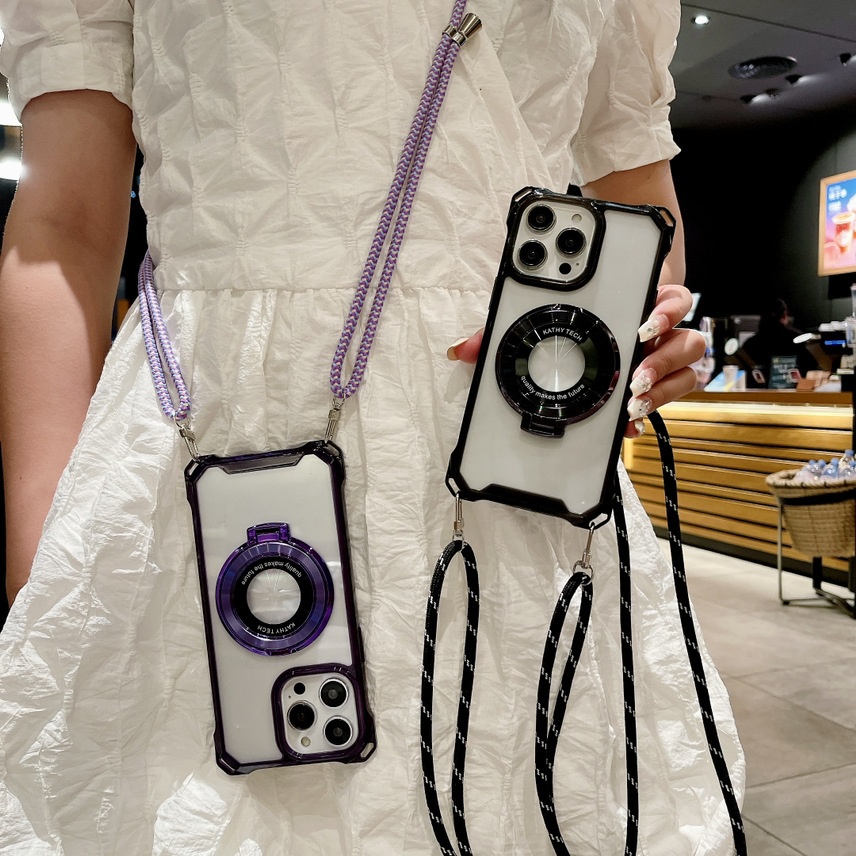 Magnetic Crossbody Case For Iphone 16 Pro Max With Stand_voghion.com