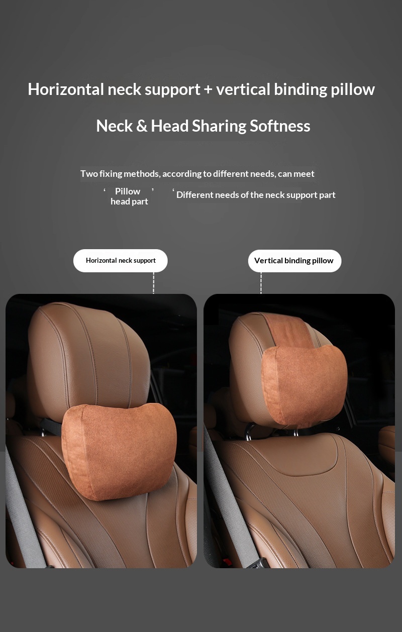 Headrest Memory Foam Lumbar Back Car Neck Pillow Cushion_voghion.com