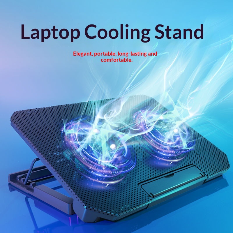 Support de refroidissement pour ordinateur portable S69, support lumineux de bureau réglable, base de refroidissement réglable pour ordinateur (vente en gros)_voghion.com