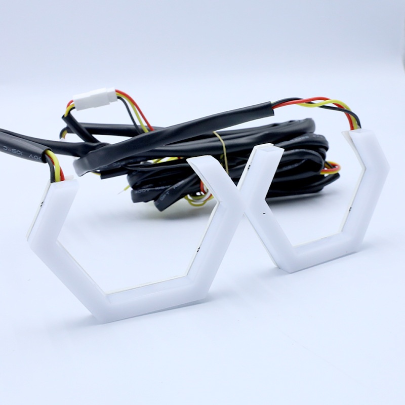 Bi-optik Hexagonal Angel Eye Led Scheinwerfer Iridescent_voghion.com